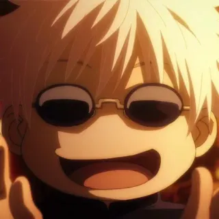 🕸 Gojo Satoru Jujutsu Kaisen Anime, Karakter, Gojo, Jujutsu Kaisen, tersenyum telegram sticker