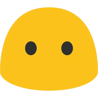 😶 żółty, plama, emoji, abstrakcyjny, prosty, minimalistyczny telegram sticker