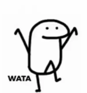 ✨ WATA Flork, Meme, Desenho animado, Boneco palito whatsapp sticker