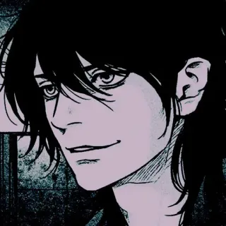 ♾ Anime, Manga, Ritratto, Personaggio, Arte, Illustrazione whatsapp sticker