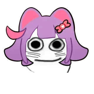 🐱 pegatina, dibujo animado, gato, anime, personaje whatsapp sticker
