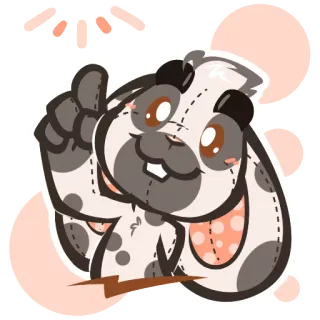 💡 토끼, 스티커, 귀여운, 만화, 동물 telegram sticker