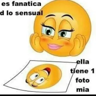 😳 es fanatica d lo sensual ella tiene 1 foto mia Emoji, Visage, Sensuel, Photo telegram sticker