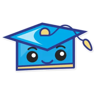 🙂 formatura, chapéu de formatura, educação, chapéu, escola telegram sticker