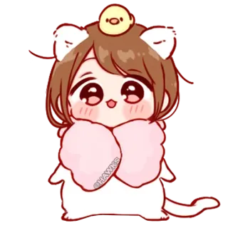💞 @HAWKS kawaii, chibi, dễ thương, động vật, nhân vật, fanart, sticker telegram sticker