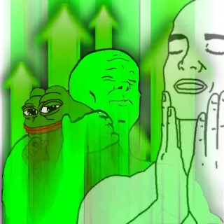 👨‍🎓 Pepe the Frog Mem, Żaba, Internet, Zielony, Pepe telegram sticker