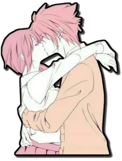 😘 Anime, Casal, Beijo, Romance, Amor telegram sticker