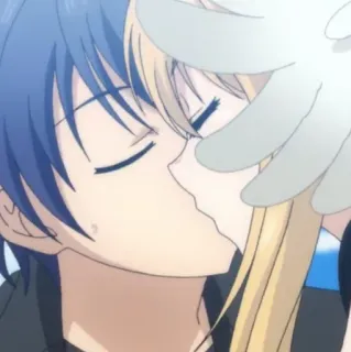 👩‍❤️‍💋‍👨 Anime, Ciuman, Romansa, Pasangan, Cinta, Kartun telegram sticker