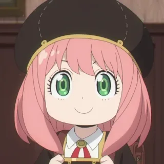 🙂 Anya Spy x Family Anime, Mädchen, Anya, Spy x Family, süß, Cartoon whatsapp sticker