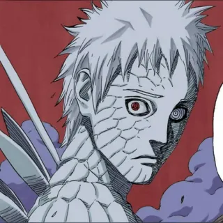 ⚫️ Obito Uchiha Naruto Anime, Manga, Sharingan, Villain, Guerra, Mostro telegram sticker