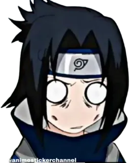 😵 Sasuke Naruto @animestickerchannel anime, sticker, sasuke, naruto, funny, manga, animation telegram sticker