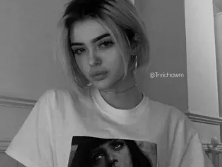 🗞 @Tnrichowm woman, girl, portrait, black and white, person, teen, young adult, female telegram sticker