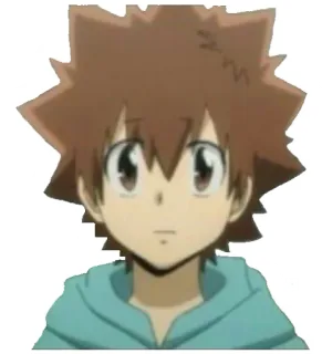 🙁 Tsunayoshi Sawada Katekyo Hitman Reborn! Anime, Manga, Cartone animato, Tsunayoshi Sawada, Reborn, Katekyo Hitman Reborn telegram sticker