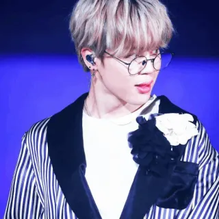 〰 Park Jimin kpop, jimin, bts, glasses, singer, idol, performer telegram sticker