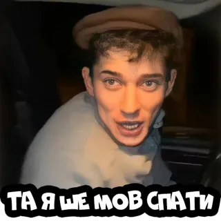 😅 ТА Я ЩЕ МОВ СПАТИ telegram sticker