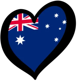 🇦🇺 australia, flaga, serce, miłość, narodowy telegram sticker