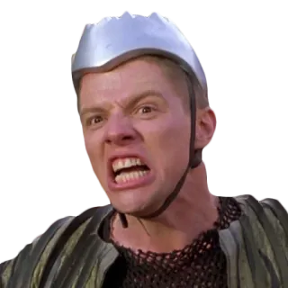 😠 angry, face, helmet, grimace, expression telegram sticker