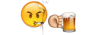 🍻 Emoji, Fumar, Beber, Cerveza telegram sticker