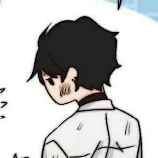 🗿 cartoon, anime, character, boy, illustration, artwork telegram sticker