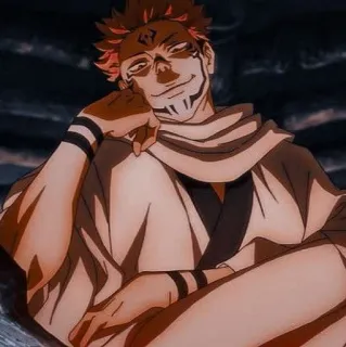 🌟 Ryomen Sukuna Jujutsu Kaisen Anime, Manga, Bösewicht, Fluch, Zauberer telegram sticker