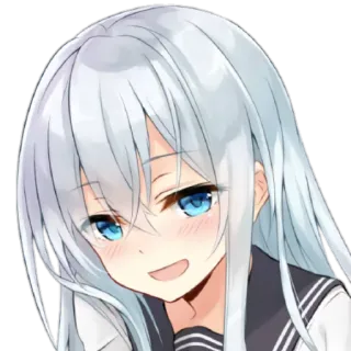 🍙 Anime, Mangá, Garota, Desenho animado, Fofo, Adesivo telegram sticker