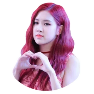 ❤️ Rose kpop, idol, cantante, rosa, corazón, mujer, celebridad whatsapp sticker