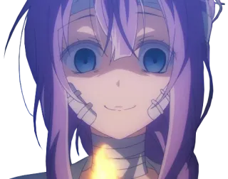 🙄 anime, creepy, character, smile whatsapp sticker
