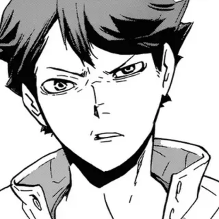 😠 Oikawa Tooru Haikyuu!! อนิเมะ, ไฮคิว, โออิคาวะ, โทโอรุ, มังงะ, ตัวละคร telegram sticker