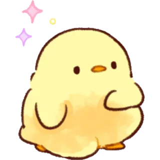 ✨ chick, bird, animal, cute, yellow, kawaii telegram sticker