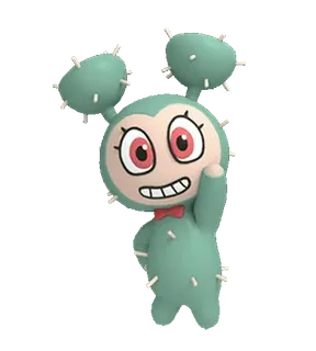 👋 cactus, cartoon, character, cute, illustration, sticker telegram sticker