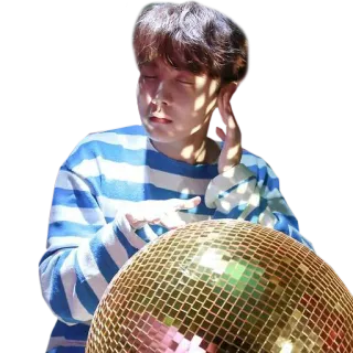 😵 Persona, Palla da discoteca, Uomo, Cantante, Ballerino, K-Pop, Idolo whatsapp sticker