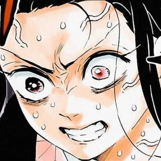 🌿 Nezuko Kamado Demon Slayer Anime, Manga, Wütend, Anime Mädchen, Nezuko, Demon Slayer, Nezuko Kamado, Besorgt whatsapp sticker