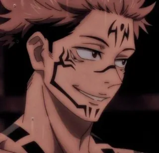 😏 Ryomen Sukuna Jujutsu Kaisen アニメ, マンガ, 呪い, 宿儺, 呪術廻戦 telegram sticker