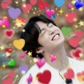 ❤️ Jungkook Jungkook, corações, amor, Kpop, fã whatsapp sticker