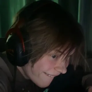 😁 person, kopfhörer, porträt, gamer, portrait telegram sticker