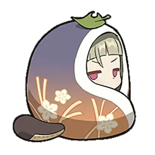 😠 Aubergine, Anime, Kawaii, Maskottchen, Süß whatsapp sticker
