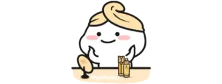 🍚 desenho animado, beleza, cuidados com a pele, espelho whatsapp sticker