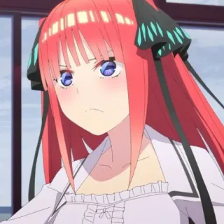 🍷 Nino Nakano The Quintessential Quintuplets Garota anime, Cabelo vermelho, Fofa, Anime, Mangá, Nino Nakano, The Quintessential Quintuplets whatsapp sticker