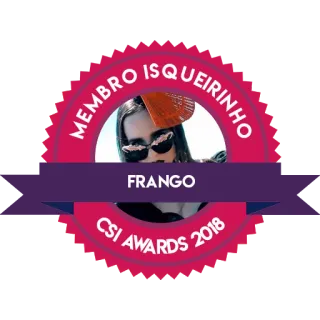 🔥 MEMBRO ISQUEIRINHO
FRANGO
CSI AWARDS 2018 osoba, nagrody, okulary przeciwsłoneczne, kapelusz telegram sticker