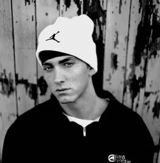 🤤 Eminem Eminem, 说唱歌手, 音乐, 肖像 telegram sticker