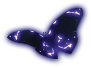🦋 papillon, violet, sombre telegram sticker