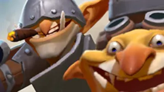 💙 goblin, fantasy, hełm, cygaro, kreskówka telegram sticker