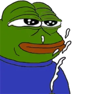 🐸 Pepe the Frog 佩佩, 悲伤蛙, 青蛙, 表情包 telegram sticker