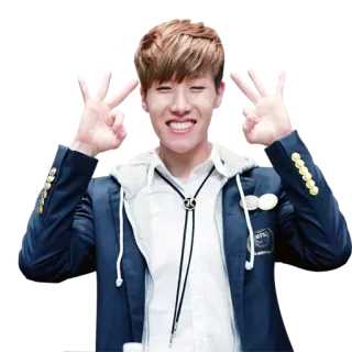 ✌️ K-pop, Ragazzo, Musica, Cantante, Pace whatsapp sticker