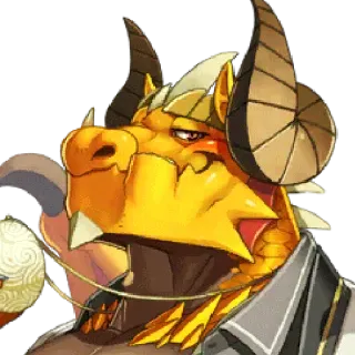 ☺️ naga, furry, fantasi, karakter, antro telegram sticker