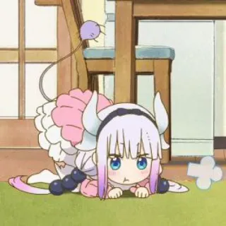 🍥 Kanna Kamui Miss Kobayashi's Dragon Maid Anime, Drache, Niedlich, Kanna, Kawaii, Miss Kobayashi's Dragon Maid, Kanna Kamui telegram sticker