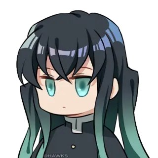 😐 Muichiro Tokito Demon Slayer @HAWKS Anime, Demon Slayer, Chibi, Muichiro Tokito, Hashira whatsapp sticker
