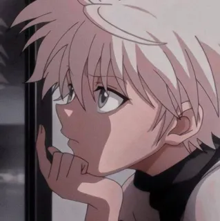 💞 Killua Zoldyck Hunter x Hunter killua, hunter x hunter, anime, manga, cartone animato, personaggio, fanart telegram sticker