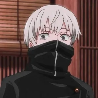 🍲 Toge Inumaki Jujutsu Kaisen Anime, Jujutsu Kaisen, Toge Inumaki, Postać, Naklejka, Manga telegram sticker