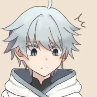 😧 anime, cartoon, cute, manga, chibi, kawaii telegram sticker